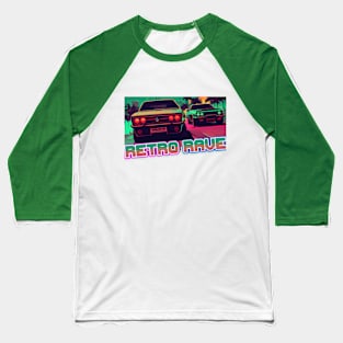 Retro wave Race / Synthwave cars Baseball T-Shirt